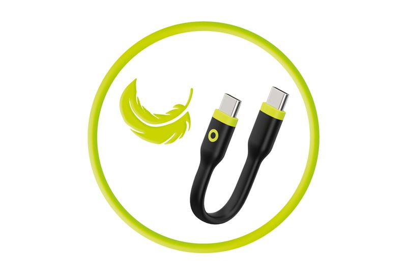 Cablu pentru incarcare si transfer de date Mobile Origin Compact, 2x USB-C, 60W, 10 cm, Negru (iPhone 17 Pro Max, COMC-USBC-BLK) by www.silkase.ro